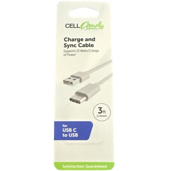 Cell Candy Other - CELL CANDY - 3FT Charge & Sync Cable